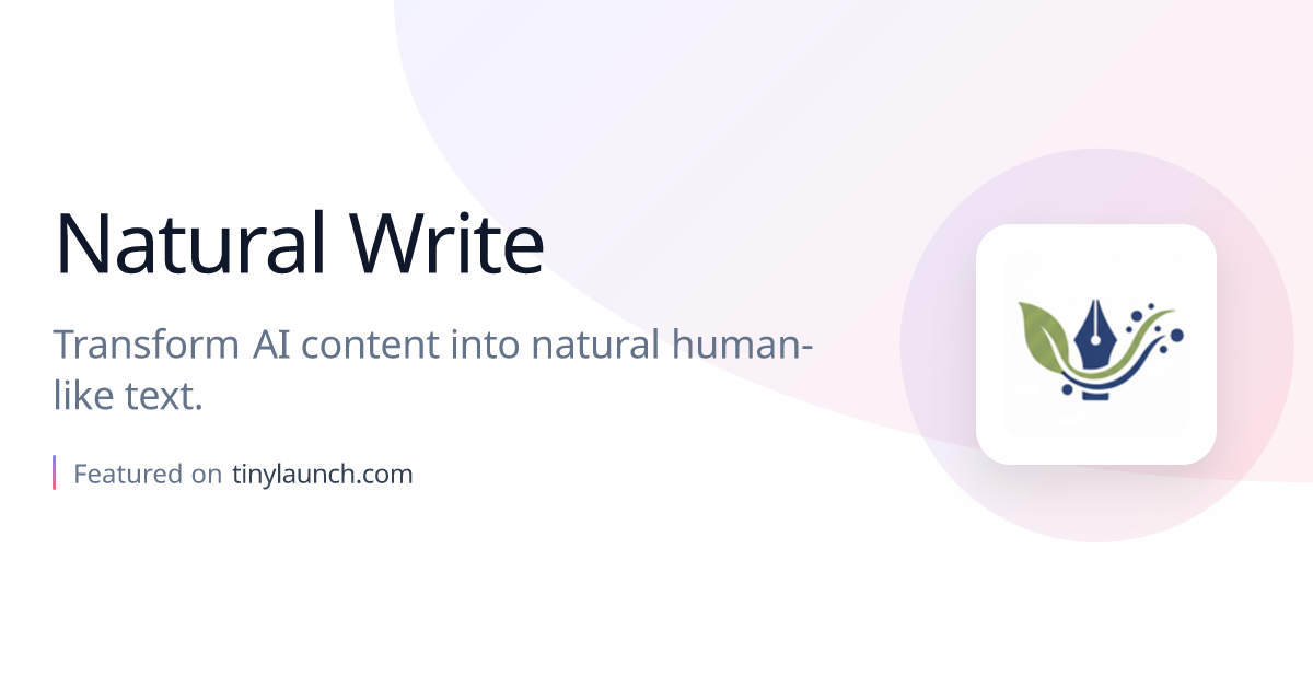 Natural Write: Transform AI content into natural…