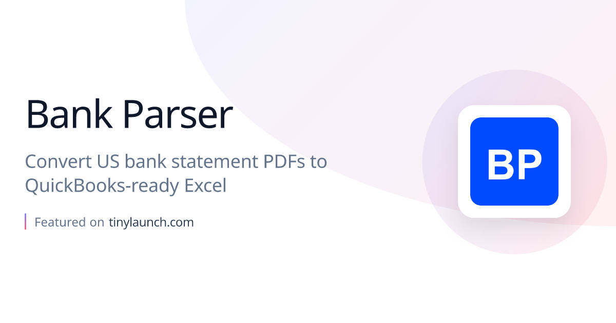 Bank Parser: Convert US bank statement PDFs to…