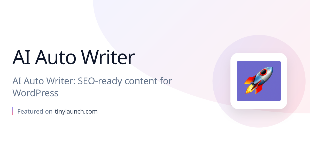 AI Auto Writer: AI Auto Writer: SEO-ready content for…