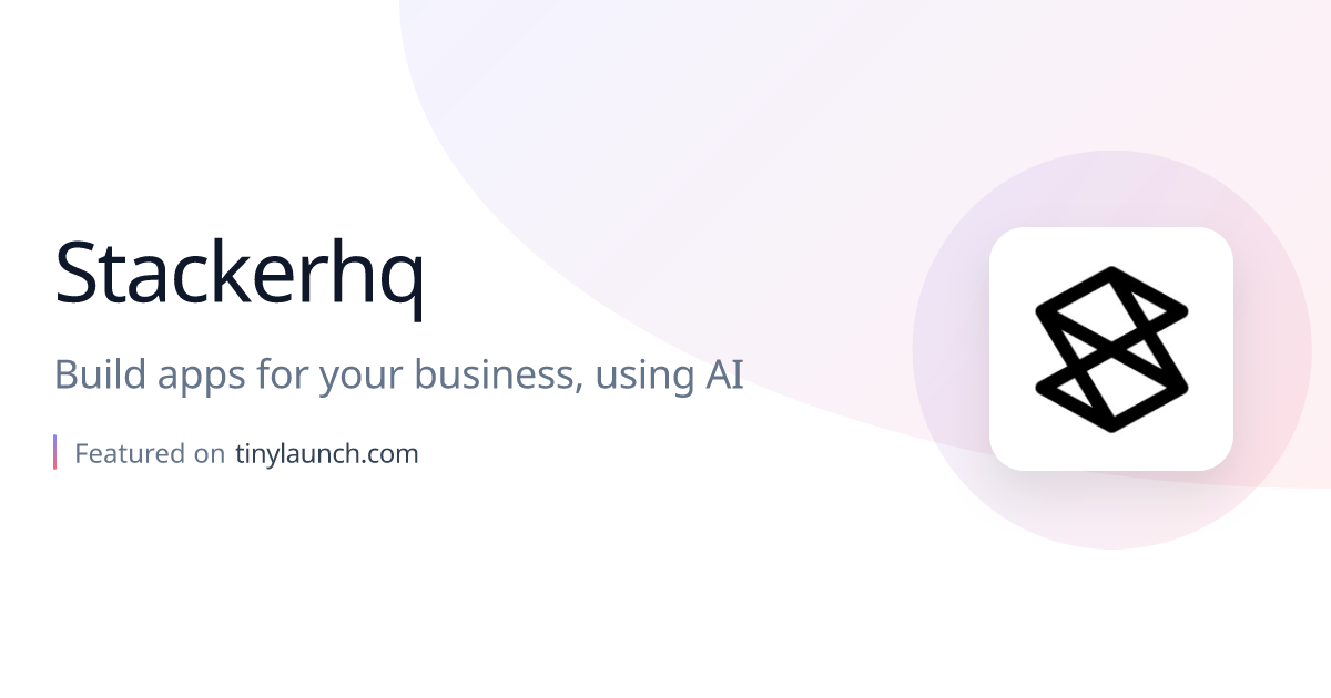 Stackerhq: Build apps for your business, using AI