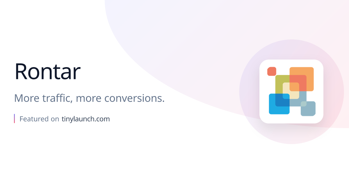 Rontar: More traffic, more conversions.