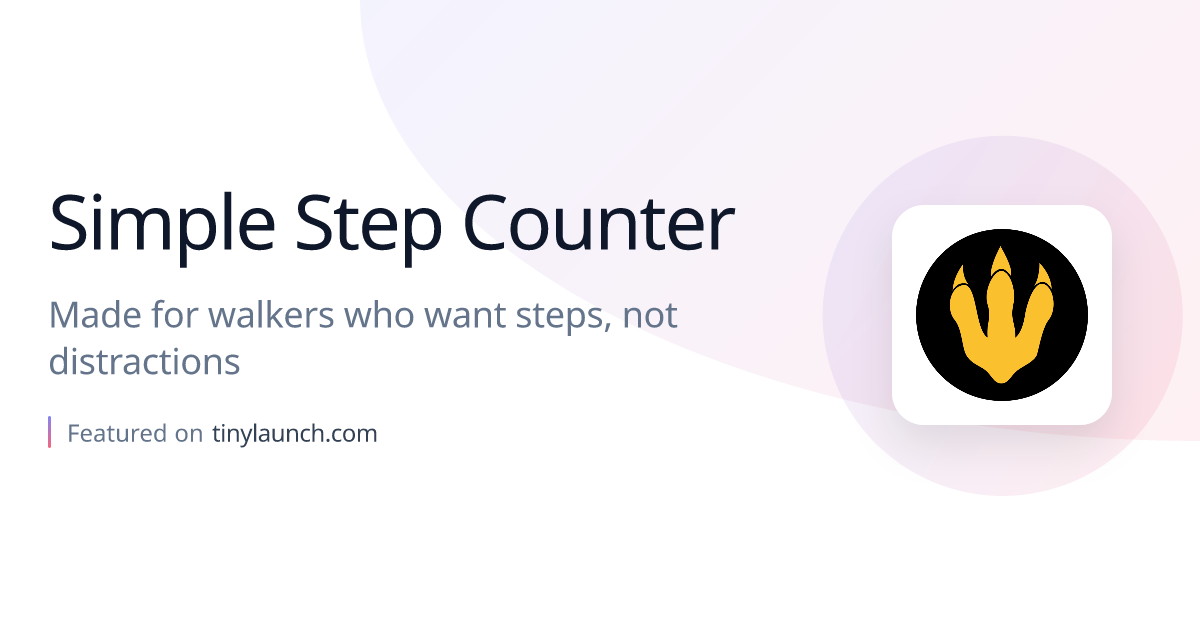 Simple Step Counter - tinylaunch