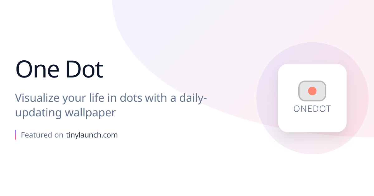 One Dot: Visualize your life in dots with a…